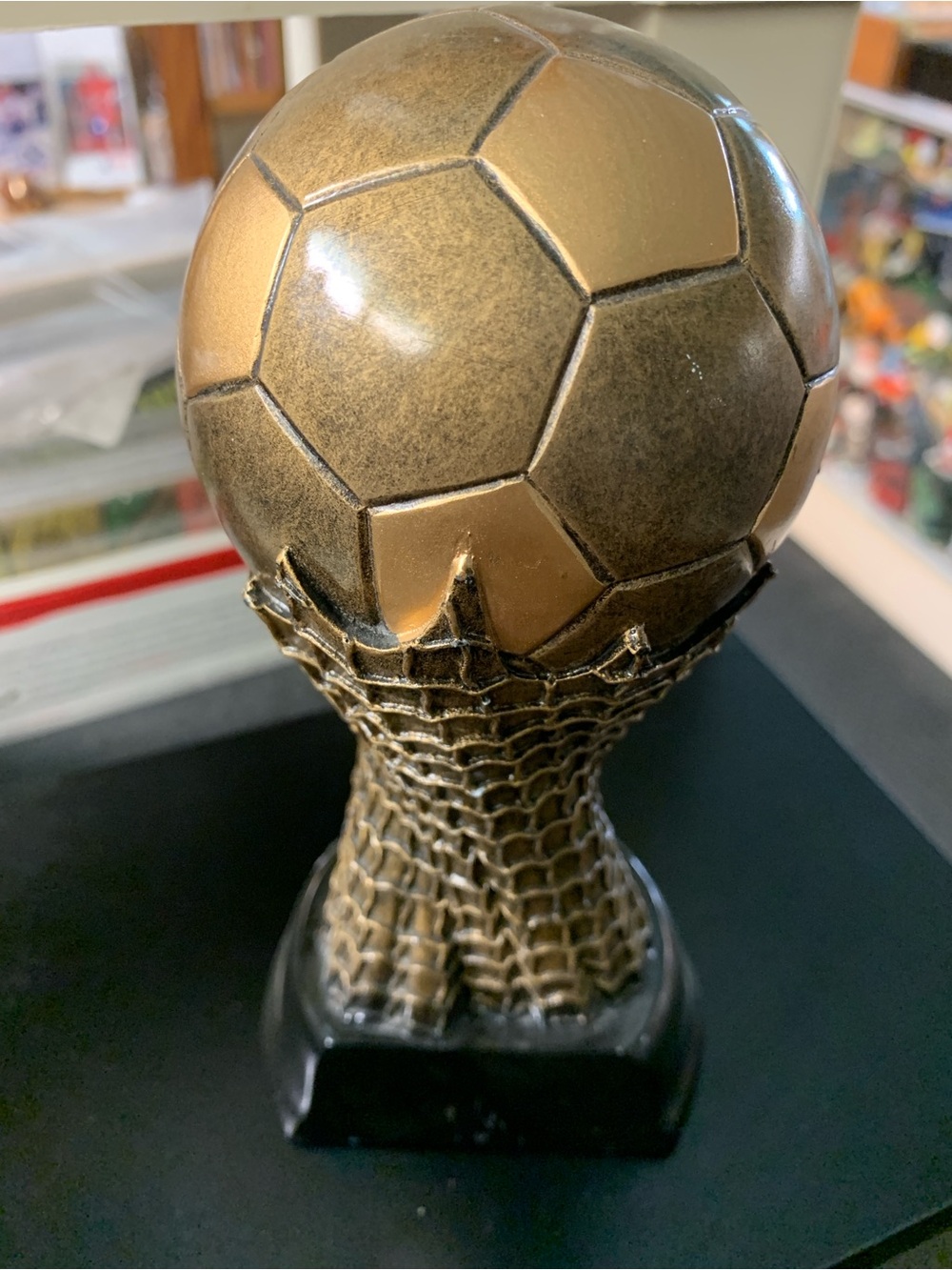 Decorative Gold Soccer Ball World Cup Copy Trophy